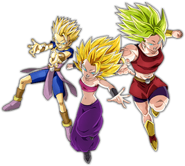 Download Ssj2 Cabba Caulifla Kale - Cabba Kale And Caulifla Png