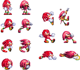 Sonic Mania 12 Minutes Of Direct Feed Footage Polygon - Sonic Mania Knuckles Sprites Png