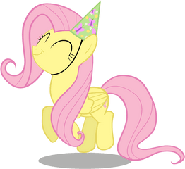 Party Hat Clipart Transparent - My Little Pony Birthday Fluttershy Png