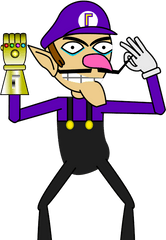 Hereu0027s Waluigi With The Infinity Gauntlet For Anyone Who - Waluigi With Infinity Gauntlet Png