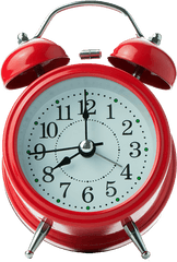 Gold Gram Present Time Alarm Clock - Red Alarm Clock Png