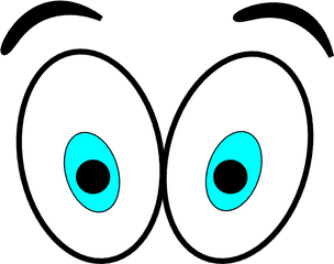 Big Cartoon Eyes Clip Art - Big Eyes Clipart Png