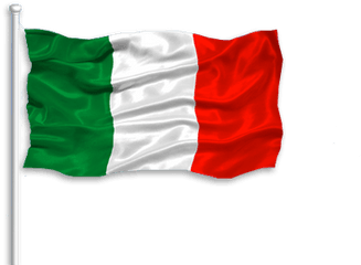 Weekly Removals To Italy - Moving Italian Flag Png