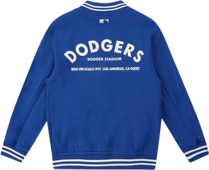 Team Logo Lettering Popcorn Jacket La Dodgers 71jp04011 - Jacket Png