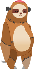 Sloth Zombie Cartoon - Free Image On Pixabay Happy Png