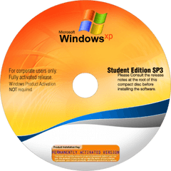 Windows Xp Pro Sp3 Corporate Student Edition April 2017 Download - Windows Xp Sp3 Cd Png