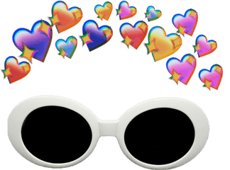 Trending Cloutgoogles Stickers - Clout Glasses Filter Snapchat Transparent Png