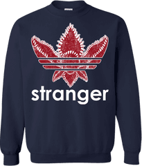 Stranger Things Adidas Logo Shirt - Get A Lesbian For Christmas Png