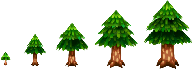 New Leaf - Cedar Tree Growth Animal Crossing Png