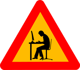 Download Warning Geek - Geek Warning Sign Png Image With No Under Construction Computer Icon