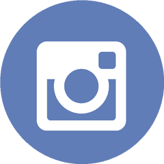 Instagram Social Media Button - Intagram Icon Blue Png