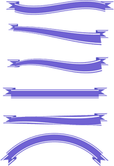Download Blue Color Ribbon Border Png And Vector Image - Weapon
