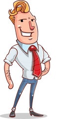 Vector Businessman Cartoon Character - Cartoon Character Png