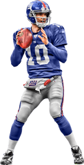 New York Giants Football - Eli Manning Transparent Background Png