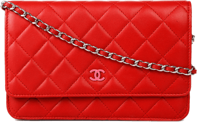 Download Handbag Leather Chanel Red Bag Free Transparent - Chanel Sling Bag Red Png