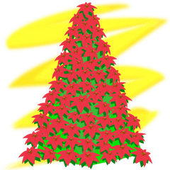 Download Christmas Tree Vector Art Free - Red Christmas Tree Clipart Png