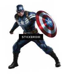 Download Hd Captain America Shield Side - Captain America Winter Soldier Cartoon Png