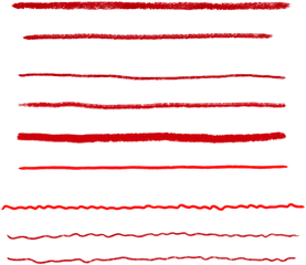 Red Underlines - Horizontal Png