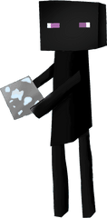 Diamond Ore Png - Minecraft Mob Enderman Holding A Diamond Enderman Cartoon Minecraft Png