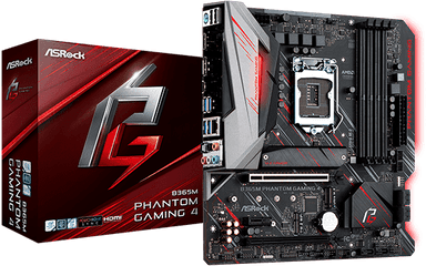 Asrock U003e B365m Phantom Gaming 4 - Motherboard Asrock B365m Phantom Gaming 4 Png