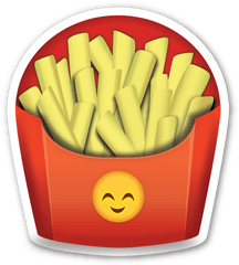 This Sticker Is The Large 2 Inch - Fries Emoji Png