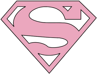 Pink Girly Tumblr Pastel Bynisha - Superwoman Logo Png