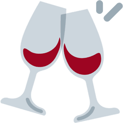 Clinking Glasses Emoji - Wine Glass Emoji Svg Png