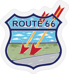 1897 - Route 66 Double Arrow Emblem Png