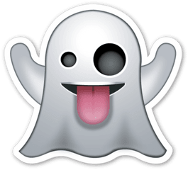 Ghost Emojistickerscom Carinhas Animadas Adesivos - Ghost Emoji Png