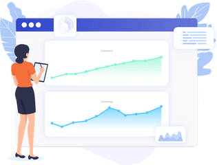 Social Media Analytics Management - Statistical Graphics Png