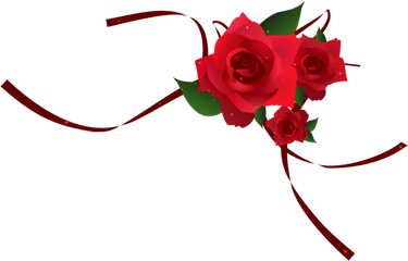 Download Png Red Rose Border Vector - Design Rose Png Border