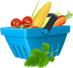 Basket With Vegetables Png Clipart The - Vegetable Png Clip Art