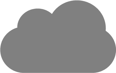 Gray Cloud 4 Icon - Cloud Icon Gif Transparent Png