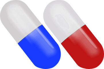 Pill Red And Blue Drug - Remedios Em Png