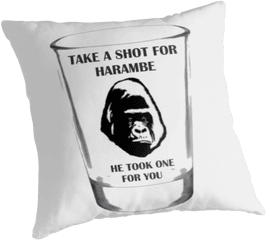 Harambe - Cushion Png