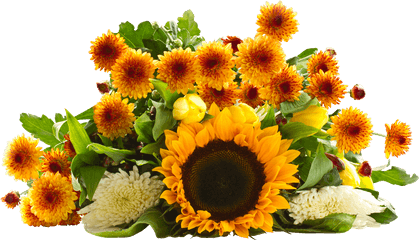 Download Hd Sunflower Bouquet Png - Flowers Bouquet Transparent Png