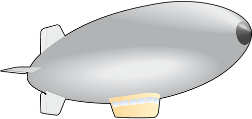 Vector Zeppelin Airship - Blimp Transparent Background Png