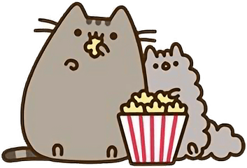 Cat Gato Pusheen Popcorn Love Foryou Freetoedit - ImÃ¡genes Del Gato Pusheen Png