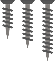 Screws - Free Construction And Tools Icons Screw Side View Vector Png