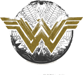 Wonder Woman Distressed Logo Juniors T - Emblem Png