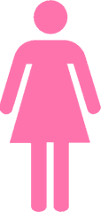 Pink Bathroom Sign Clipart - Clipart Suggest Woman Outline Clipart Png