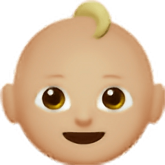 Light Skin Baby Emoji - Tunkie Iphone Baby Emoji Png