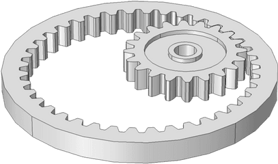 An Introduction To Gear Modeling In Comsol Multiphysics - Internal Spur Gear Png