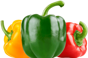Green And Red Bell Pepper Png Image - Bell Pepper Png
