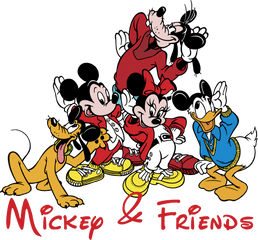 Mickey Mouse - Mickey And Friends Vector Png