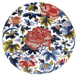 Download Plate Designs Flower Chinese Traditional China - Chinese Flower Emboirery Pattern Png