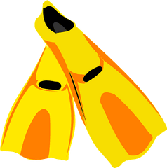 Fin Flipper Swim - Swimming Flippers Clipart Png