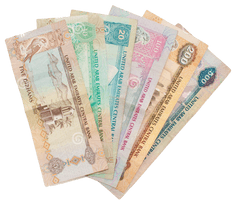 Dubai United Exchange Money Dollar Foreign Arab - Free PNG