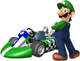 Mario Kart Wii - Mario Kart Wii Luigi Png