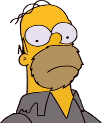 Moe Mirando A Homero Png En Hd - Simpson Meme Png